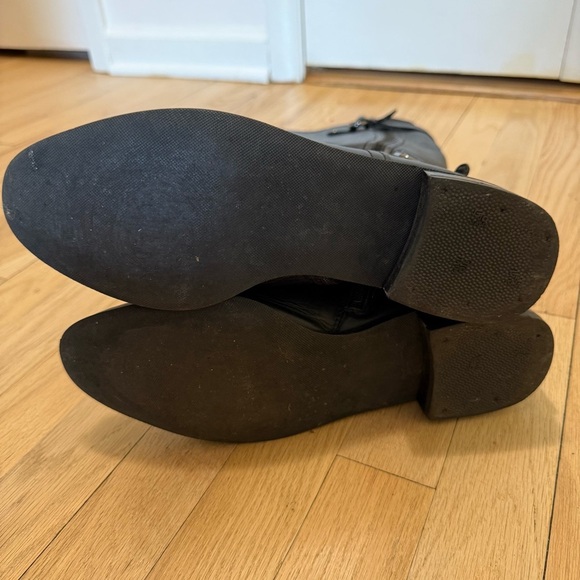 GTO Italia Black Leather Knee-High Boots Size 9.5 - Picture 8 of 10